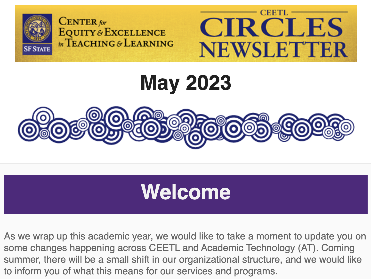 May 2023 CEETL Circles Newsletter